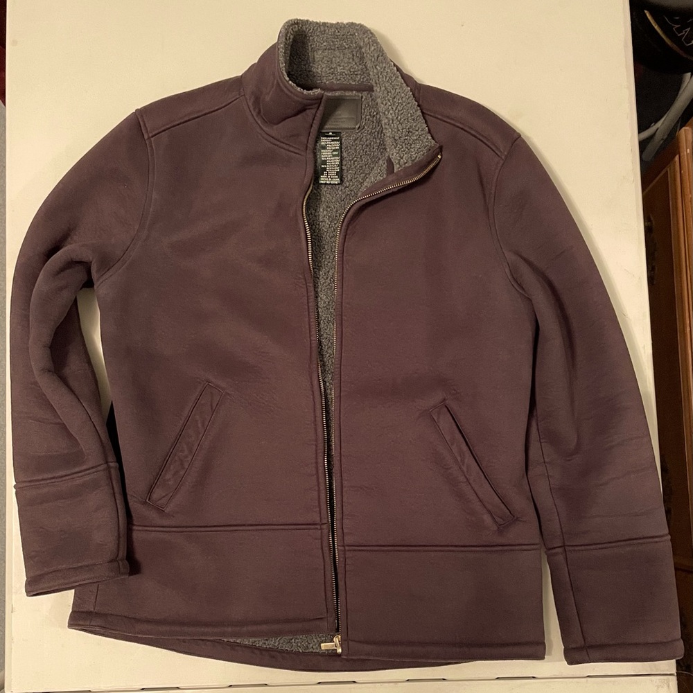 Ralph Lauren fleece lined faux suede jacket